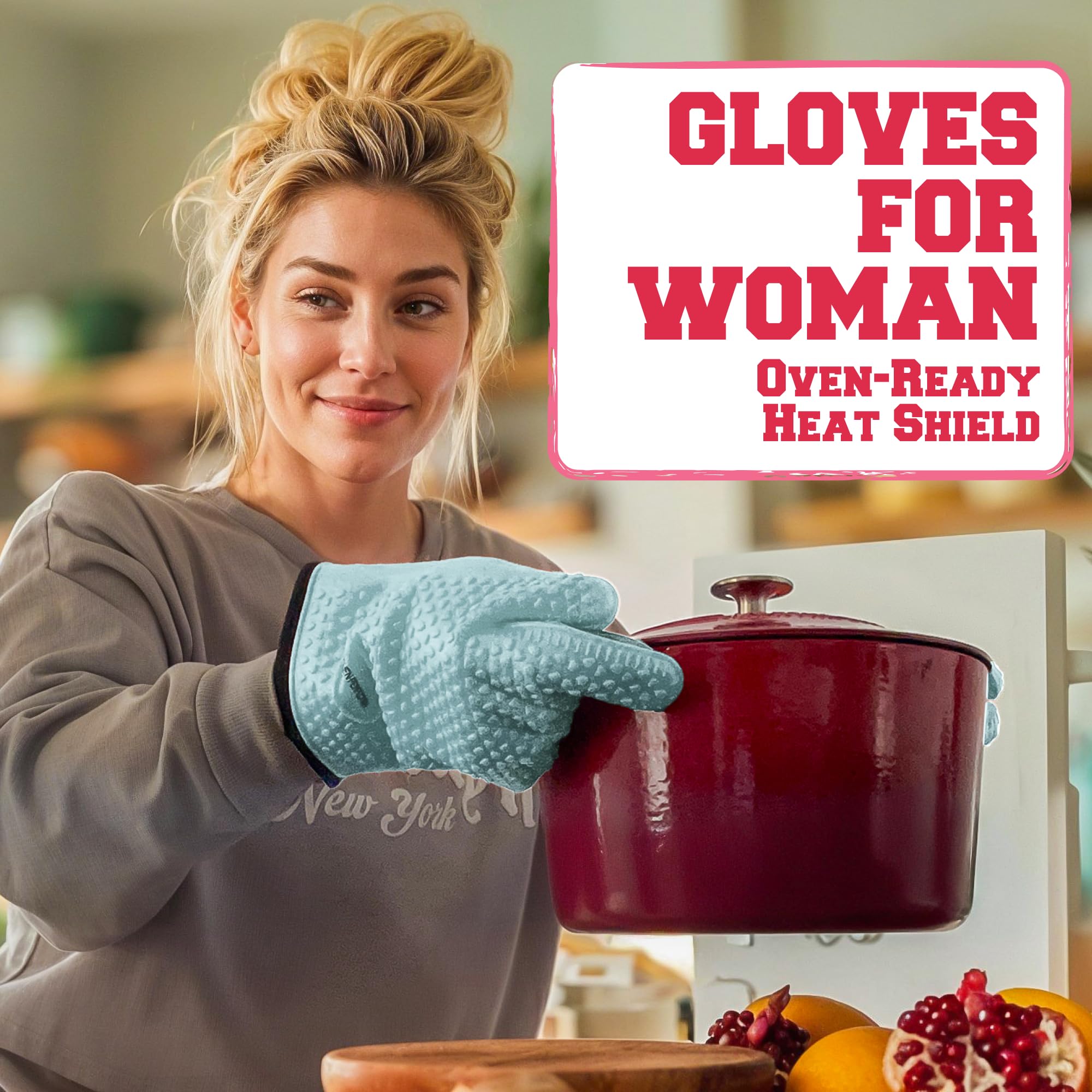 Amazon.com : KITCHEN PERFECTION Silicone Smoker Oven Gloves For